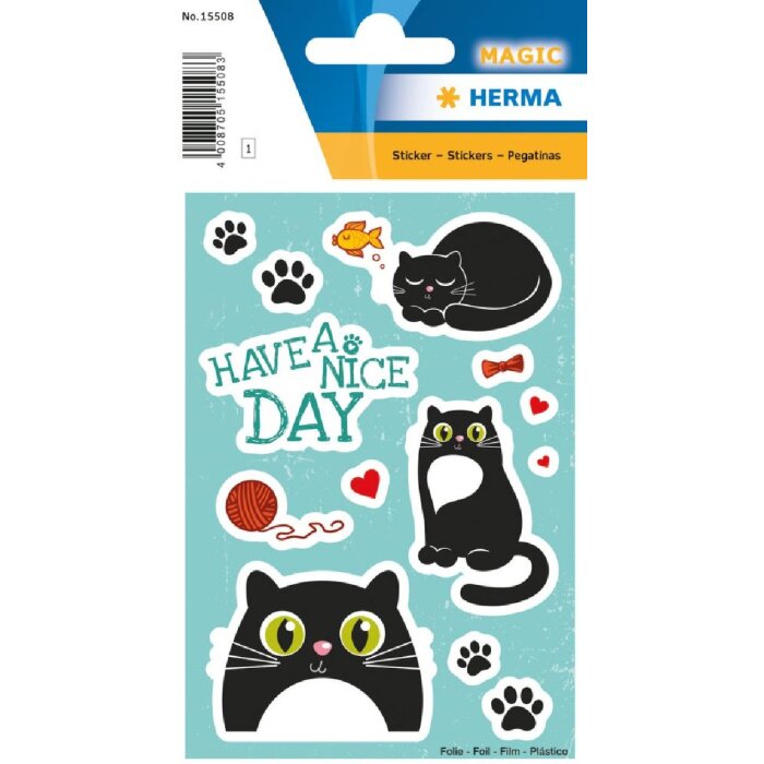 Herma MAGIC Sticker Suprised Cat Folie