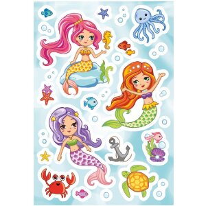 Herma MAGIC Sticker Little Mermaid Transpuffy, Blatt mit...