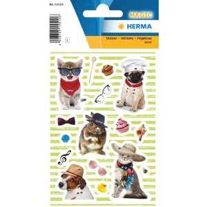 Herma MAGIC Sticker Dog & Cat Style Jewel, 16...