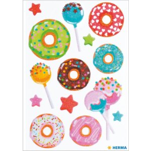 Herma MAGIC Sticker Sweeties mit glänzendem Glitter