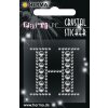 Herma FASHIONLine Crystal Sticker "H" silber 83x0 mm