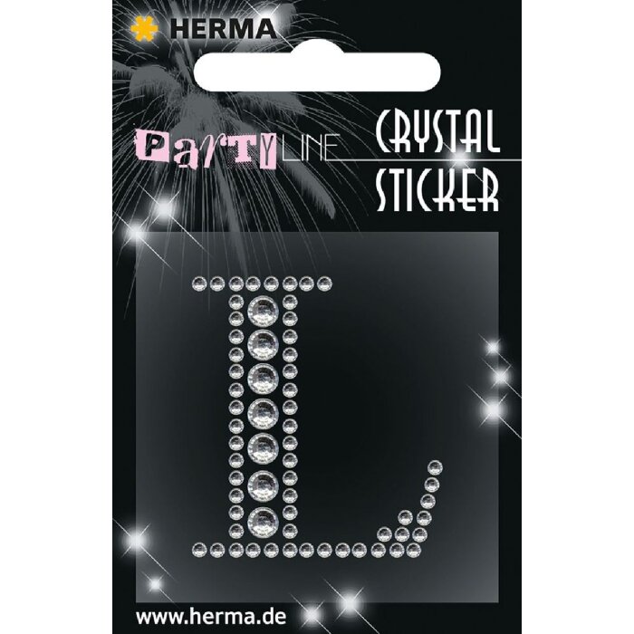 Herma FASHIONLine Crystal Sticker L Herma Crystal Sticker Silber 83x0mm