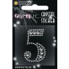 Herma FASHIONLine Crystal Sticker "5";"Herma Crystal Sticker, Silber, 5er Pack