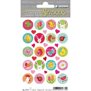 Herma MAGIC Sticker Happy Easter Osterglück Stone