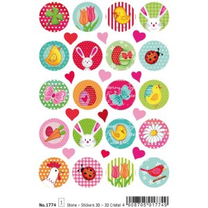 Herma MAGIC Sticker Happy Easter Osterglück Stone