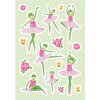 Herma MAGIC Sticker Frosch Ballerina Folie beglimmert