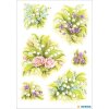 Herma DECOR Sticker Blumensträuße Maiglöckchen, weiß, 3 Blatt / 18 Stück