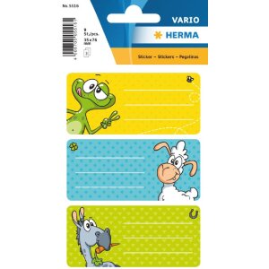 Herma VARIO Schuletiketten Witzfiguren, 76x35mm,...