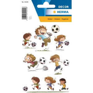 HERMA DECOR Sticker Fussballfreunde, 3 Blatt mit 27 Sticker