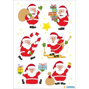 Herma DECOR Sticker Freund Nikolaus bunt Weihnachtsmotiv...