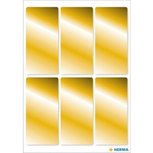 Herma DECOR Goldetiketten 26 x 54 mm 18 Stück