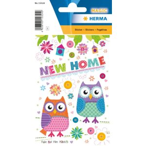 Herma MAGIC Sticker New Home Folie, weiß, 15...