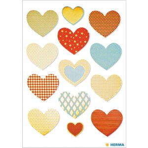 Herma MAGIC Sticker Golden Heart Goldprägung 13...