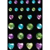 Herma FASHIONLine Glam Rocks Diamonds Mint & Light Blue, 1 Blatt mit 28 Sticker