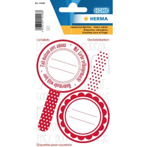Herma HOME Deckeletiketten "New Look Rot"...