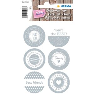 Herma HOME Sticker HOME Geschenkesticker Friends...