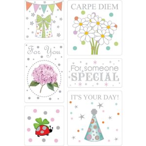 Herma HOME Geschenkesticker Good Luck Silberprägung,...