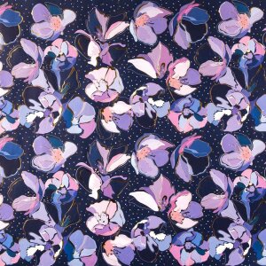 Goldbuch Geschenkpapier Opium Blue 50x70 cm florales...