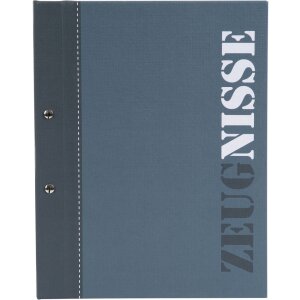 Goldbuch Zeugnismappe blau A4, mit 10 Hülle, 24x31 cm