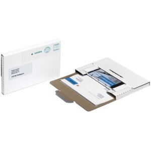 CD-PostPack Versandbox A5 weiß 238x168 mm Wellpappe...