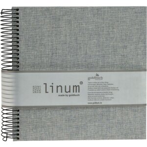 Альбом на спирали Goldbuch Linum 22x20 см 40 страниц кремового цвета