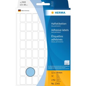 HERMA Vielzwecketiketten blau 12x18 mm Papier matt 1792...