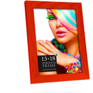Деревянная рамка Мексика 10x15 см красная