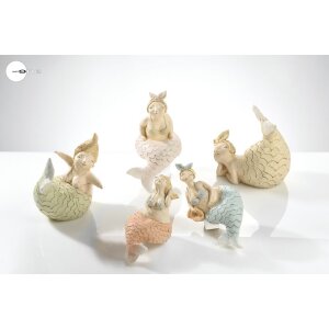 Mascagni 20KO1465 Deko-Figur Meerjungfrau orange...