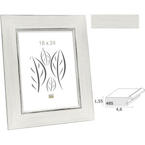 Deknudt S48SK1 Bilderrahmen Holz weiß 10x15 cm bis...