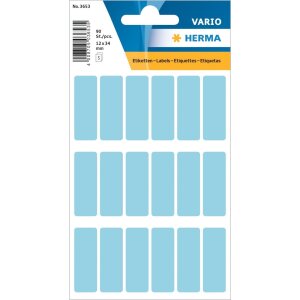 Vielzwecketiketten blau 12x34 mm Papier matt 90 St.