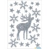 HERMA Sticker MAGIC Hirsch glittery Weihnachtsdekoration selbstklebend