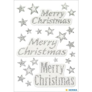 HERMA MAGIC Merry Christmas glittery...