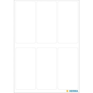 Vielzwecketiketten weiß 26x54 mm Papier matt 42 St.