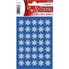 HERMA STERNE Sticker silber 3 Blatt für Weihnachtsdekoration