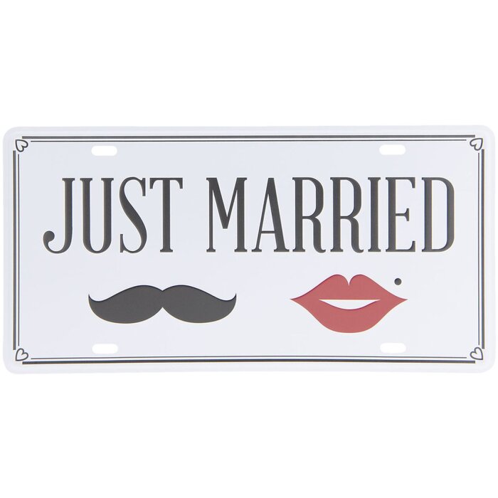 Clayre & Eef Textschild 30x15 cm mehrfarbig Eisen 6Y3148