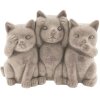 Декорація коти 22x10x16 см сіра - 6TE0193
