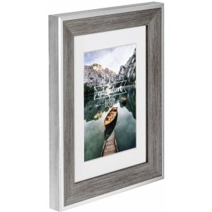 Пластикова рамка Hama Sierra сіра 13x18 см з паспарту 9x13 см