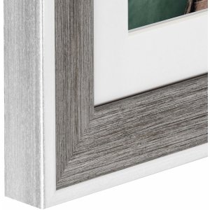 Пластикова рамка Hama Sierra сіра 13x18 см з паспарту 9x13 см