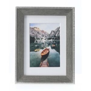 Пластикова рамка Hama Sierra сіра 13x18 см з паспарту 9x13 см