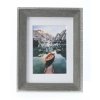 Пластикова рамка Hama Sierra сіра 13x18 см з паспарту 9x13 см