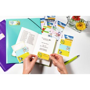 HERMA Schuletiketten Rennautos beglimmert