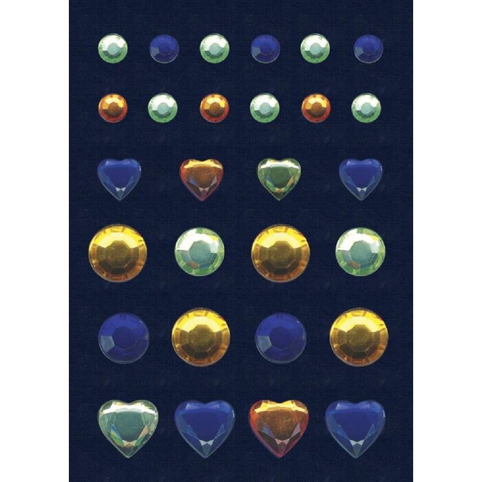 HERMA Glam Rocks Jewels farbig, Farbe: Mehrfarbig, Größe: Einheitsgröße