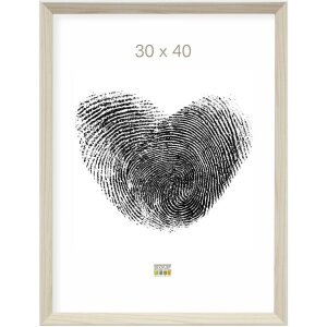 S46CH1 Фоторамка натурального цвета с белым кантом 18x24 см