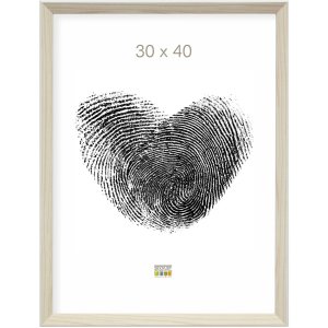 S46CH1 Рамка для картини натурального кольору з білим краєм 20x30 см