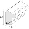 S46CH7 Фоторамка серо-голубого цвета с белым кантом 10x15 см