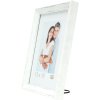 S46DF1 Рамка для фотографій біла зі сріблястим кантом 13x13 см