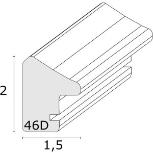 S46DF2 Фоторамка черная с серебряным кантом 13x18 см