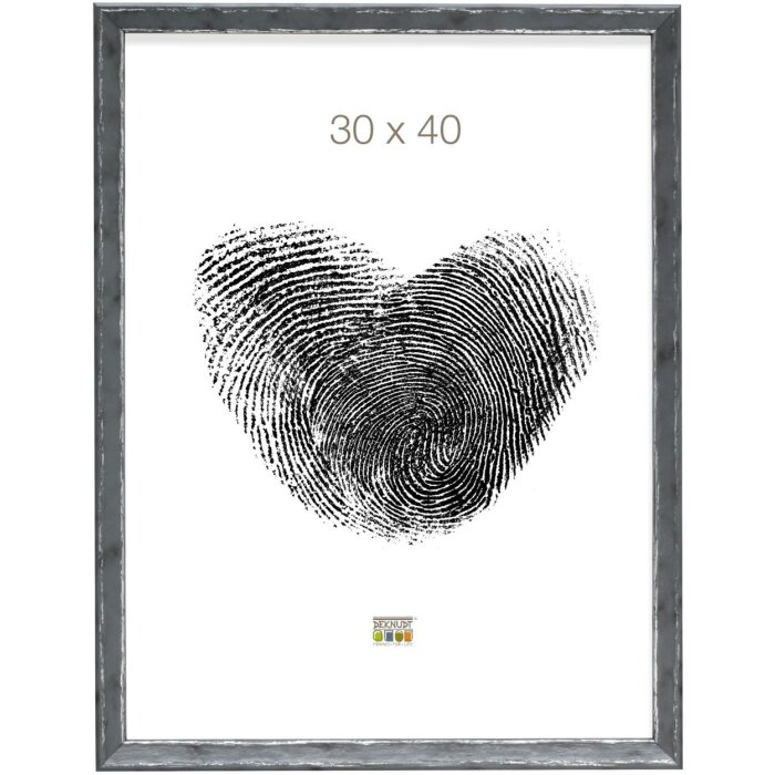 S46DF7 Рамка для фотографій сіра зі сріблястим кантом 15x20 см