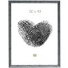 S46DF7 Рамка для фотографій сіра зі сріблястим кантом 15x20 см