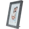 S46DF7 Рамка для фотографій сіра зі сріблястим кантом 15x20 см